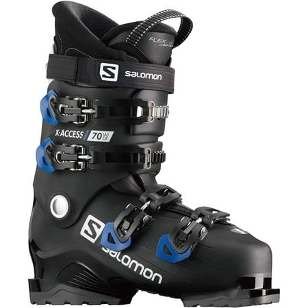 Salomon X Access 70 Wide Ski Boots Mens Sz 9/9.5 (27/27.5) Black/Race Blue/White