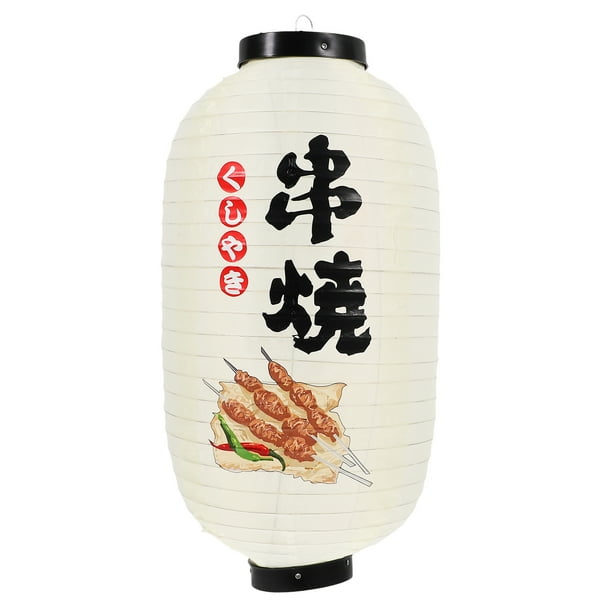 Lámpara colgante de tela para restaurante japonés, lámpara tradicional decorativa