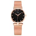 thumbnail image 2 of Ziurtnc Women Watch Quartz Movement Round Dial Adjustable Mesh Strap Bow Decor Time-checking High Accuracy Lady Daily Wristwatch Dating Timepiece, 2 of 8