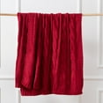 thumbnail image 6 of Burgundy Cable Knit Blanket for Sofa,Decorative Red Knitted Throw Blanket for Christmas Decor,50"x60", 6 of 8