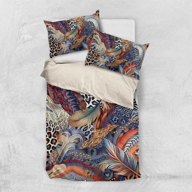 Wild Animal Skins Bedding Set Unique Leopard Zebra And Snake Patterns LT9