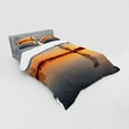 thumbnail image 3 of Ambesonne Nautical Bedding Set 3 Pcs, Sunset on Lake Tahoe, Twin XL, Orange Blue, 3 of 3