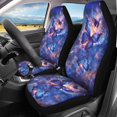 thumbnail image 2 of Tutolipy Galaxy Butterfly Print Front Car Seat Cover Full Set for Women Men, Universal Car Accessories, 4 Pcs Car Front and Rear Seat Protection Universal Fits Car Truck Van SUV, 2 of 3