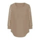 thumbnail image 5 of Sudadera con capucha para mujer,Blusa de encaje con escote en V para mujer, informal, de manga corta, de poliéster, holgada, para uso diario, sopatenor, 5 of 9