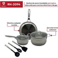 thumbnail image 3 of Batería de Cocina de Acero Inoxidable Quirurgico de 8 Pzs C/utls RH-2094 Royal Haus, 3 of 4