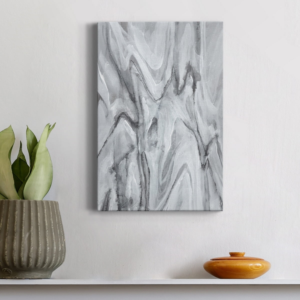 Marbled White IV Premium Gallery Wrapped Canvas - Ready to Hang