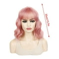 thumbnail image 4 of DOPI 1PC Daily Short Headgear Wavy Wig Headgear Short Hair Thin Bangs Wig Headgear, 4 of 5