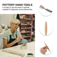 thumbnail image 5 of FRCOLOR Sculpting Tools 2pcs Pottery Sculpting Tools Set Clay Modelling Tools Pottery Sculpture Tools,6.3"X0.59"X0.59", 5 of 5