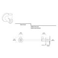 thumbnail image 2 of Gatco 4695 Channel Single Robe Hook, Satin Nickel, 2 of 2