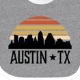thumbnail image 4 of Inktastic Austin Texas Skyline Vintage Boys or Girls Baby Bib, 4 of 4