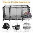 thumbnail image 3 of Yescom 65" Pool Toy Storage Large Rolling Cart Mesh Bin, Green, 3 of 9