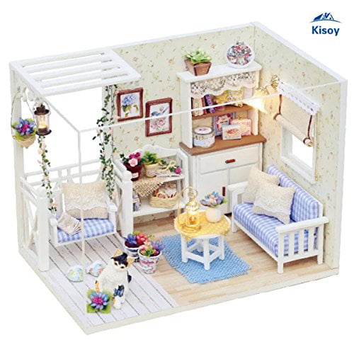 Ink Bamboon in Breezing Lovers and Families Kisoy Romantic and Cute Dollhouse Miniature DIY House Kit Creative Room Perfect DIY Gift for Friends