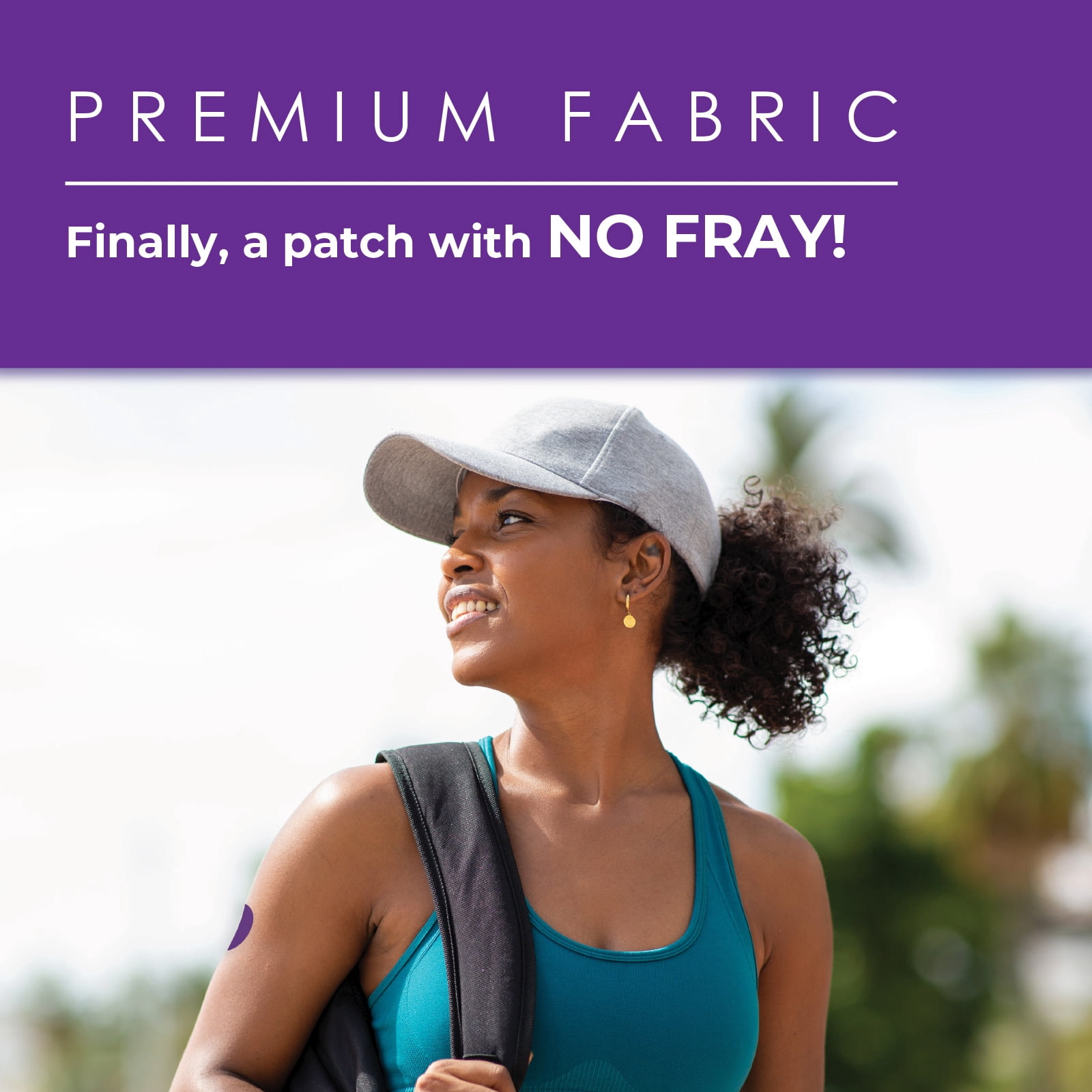 CoverGuard CGM Overpatch | Guardian 4 | Purple Full Coverage Design| 25-Count | Waterproof Adhesive | Anti-Fray | Easy Application & Removal | Sensor Protection