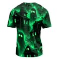 thumbnail image 6 of Summer Shirts for Men Short Sleeve Halloween Spiderweb Print V Neck T Shirts Causal Funny Loose Shirts, M, 6 of 7