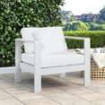 thumbnail image 4 of Meridian Furniture Nizuc Fauteuil de Patio Extérieur Blanc, 4 of 9
