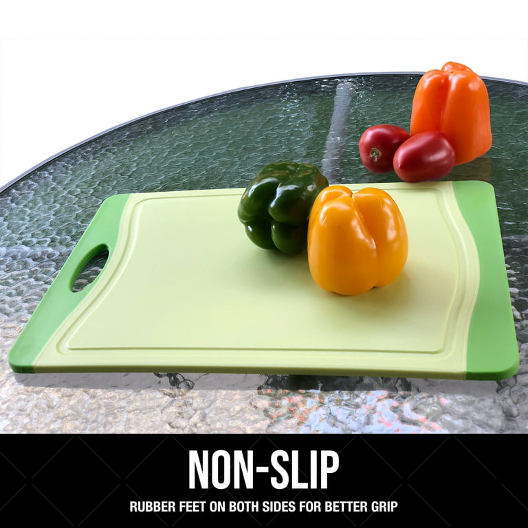 Neoflam Microban Plastic Cutting Board 3 Set for Kitchen, BPA Free, Large  Food Chopping Boards, Reversable