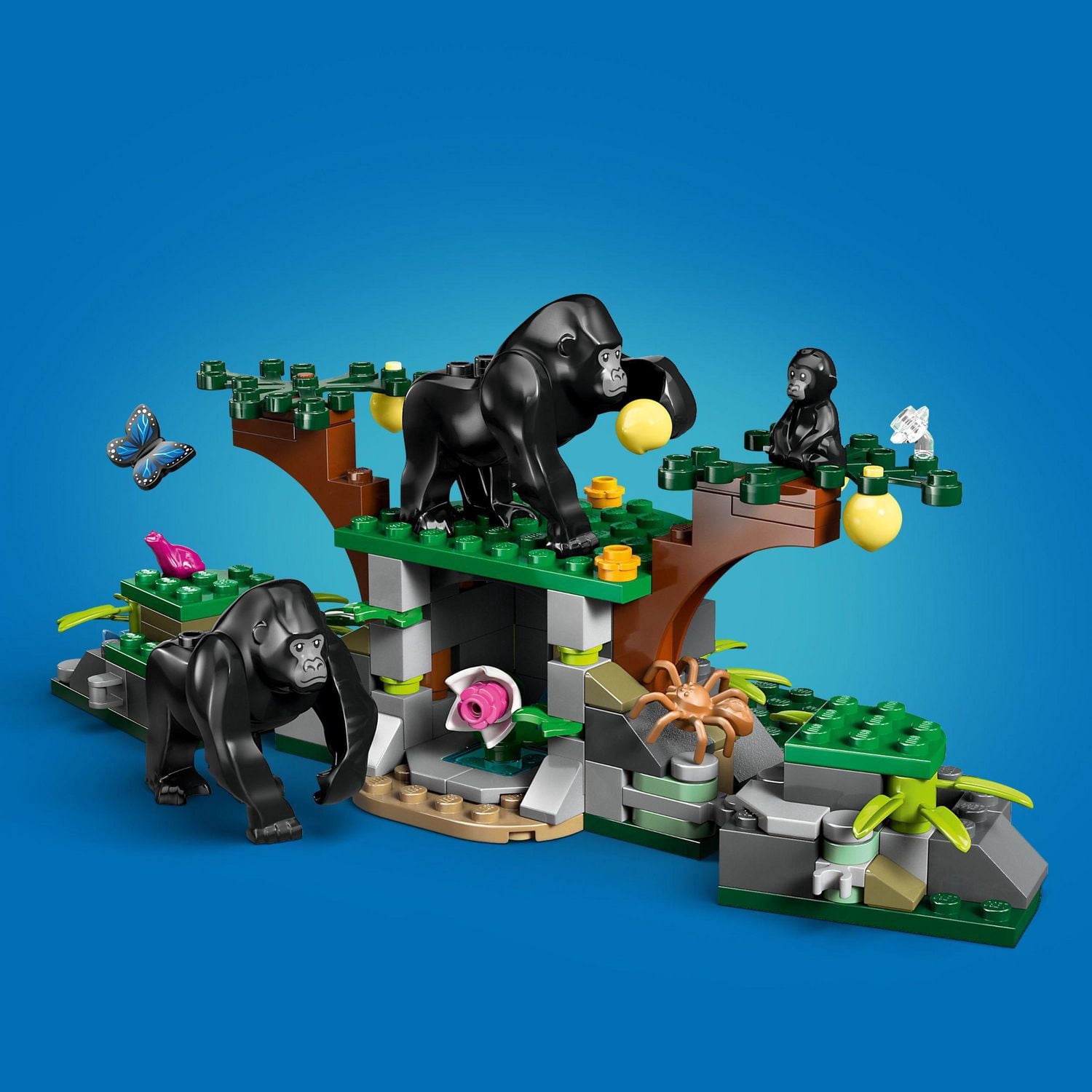 LEGO City Exploration L’hélicoptère au camp de base d’exploration de la jungle 60437 Ensemble de construction (881 pièces)