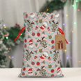 thumbnail image 5 of Yiaed Groovy Retro Santa Print Christmas Small Burlap Bags with Drawstring, Burlap Gift Bags Christmas Linen Treat Sacks Gift Wrapping Bags Xmas Holiday Party-Small, 5 of 9