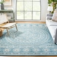 thumbnail image 2 of SAFAVIEH Blossom Bernadine Damask Area Rug, Blue/Ivory, 4' x 6', 2 of 5
