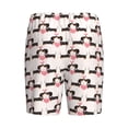 thumbnail image 7 of Daiia Dachshund And Hearts Mens Woven Stretch Pajama Short,Short Pajama Pants-X-Large, 7 of 7