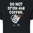 thumbnail image 3 of The Office - Do Not Drink The Coffee - Juniors Cropped Cotton Blend T-Shirt, 3 of 5