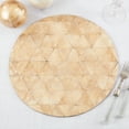 thumbnail image 4 of Saro Lifestyle Geometric Capiz Placemat (Set of 4), 4 of 5