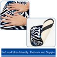 thumbnail image 3 of Zebra Printed Furry Soft 12.5x8.2 Inch Car Armrest Mat Cover Accessories, 3 of 6