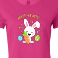 thumbnail image 4 of Inktastic Happy Easter Bunny with Eggs and Carrot Women's T-Shirt, 4 of 5