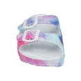 thumbnail image 7 of Chatties Double Buckle Strap Footbed Slide Sandals, Tie Dye 2 (Women's), 7 of 7