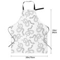 thumbnail image 5 of Bingfone Hand Drawn Snake Apron Gifts For Men, Women Professional Grade Chef Apron for Kitchen,BBQ & Grill, 5 of 8