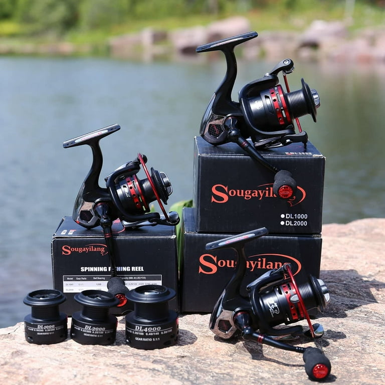 Sougayilang Fishing Reel 13+1BB Smooth Spinning Reels Saltwater &  Freshwater 