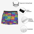 thumbnail image 3 of Kdxio Men's Boxer Briefs with Cassette Tapes Print - Comfortable and Breathable Underwear for Everyday Wear, 3 of 5