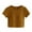 Brown, variant on Women's Crop Tops Built-In Bra Summer Trendy Crew Neck Short Sleeve Shirts Cool Comfortable Solid Blouses (XL, White)