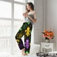 thumbnail image 5 of Honiee Mardi Gras1 for elegant Women's Lounge Pants and Pajama Pants, crafted for ultimate comfort in your sleepwear essentials-Medium, 5 of 6
