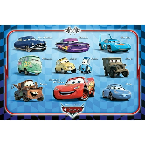 Disney Pixar Cars - Group Wall Poster, 22.375" x 34"