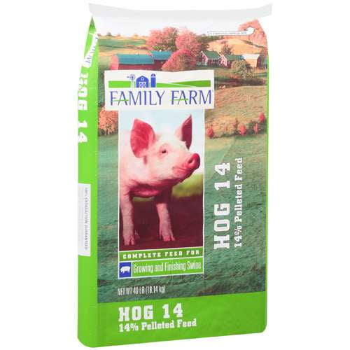 Family Farm Hog 14 Complete Feed for Growing & Finishing Pigs 40 lb