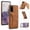 Brown, variant on TOP SHE Case for Samsung Galaxy S20 Cell Phone (6.2 Inch) - Synthetic Leather Protective Case with Card Slot / Kickstand, Slim Fit Lightweight Simple Fashion Cover (Rosegold)