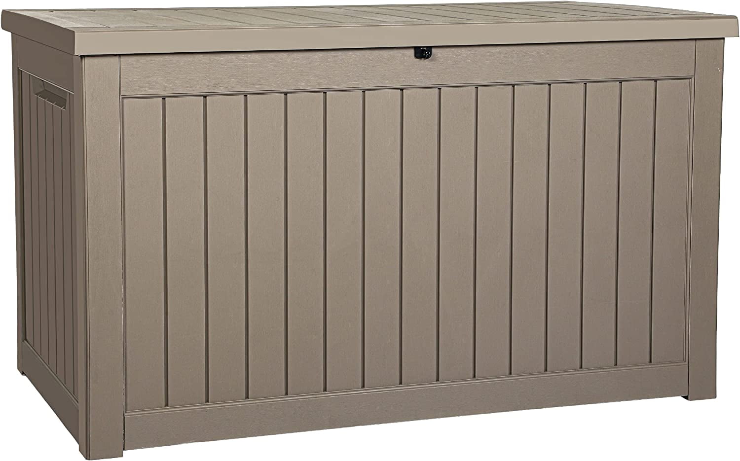 Dextrus Super-Sized 230 Gallon Outdoor Storage Deck Box for Patio  Furnishings, Outdoor Pillows, Yard Implements and Sports/Aquatic Gear,  Resistant to Weather, Lockable (Black) 