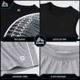 thumbnail image 4 of RBX Boys Athletic Outfit Shorts Set Short Sleeve Shirts Dry Fit Sleeveless Jersey & Shorts 3 Piece, 4 of 7