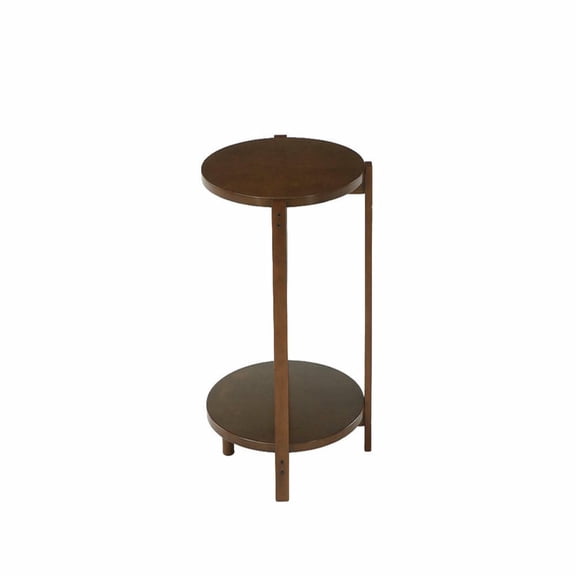 Yardi Yarda Solid Wood Side Table for Living Room, Small Round End Table, Side Tables for Living Room