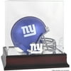 New York Giants Mahogany Logo Mini Helmet Display Case