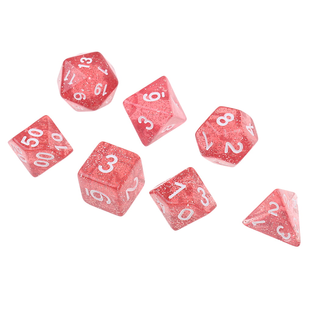 7x Polyhedral Dice Set D6-D20 for D&D RPG MTG Adult Party Casino Supplies #2