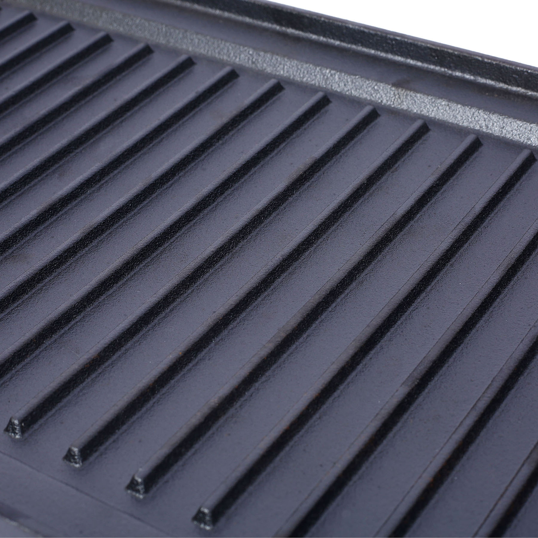 Pre-Seasoned Cast Iron Reversible Rectangular Grill/Griddle in Black, 20 Inch x 10 Inch for Versatile Cooking and Meal Preparation