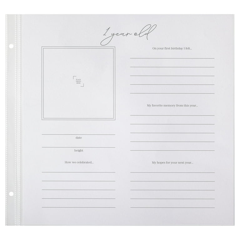 MICHAELS 12" x 12" Birthdays Guided Scrapbook Layouts by Recollections™ -  Walmart.com