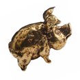 thumbnail image 4 of 1pc Zodiac Cerdo en forma de adorno Hogar Mini adorno Llavero creativo Dorado, 4 of 6