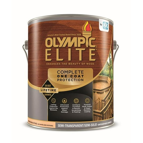 Glidden & PPG 80200-01 Olympic Elite Advanced Stain Sealant S-T Tan ...