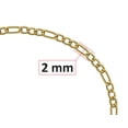 thumbnail image 4 of Cadena Tejido 3x1 060 45cm Amarilla Oro 10K Horoz V12 W929, 4 of 4