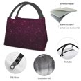 thumbnail image 4 of Easygdp Dark Purple Glitter Bolsa de Almuerzo Insulada Reutilizable, Bolsa de Mano y Bandolera para Oficina, Trabajo, Viajes, 4 of 6