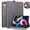 Gray, variant on TECH CIRCLE Folio Cover for iPad Mini A17 Pro / Mini 6th Generation 8.3" Stand PU Leather Flip Wallet Case with Card Slots, Navy
