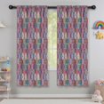 thumbnail image 5 of Blackout Kids Curtains,Red Boho Ethnic Geometric Pattern Childrens Insulated Curtains Set Of 2,Bedroom Essentials,Toddler Room Decor 42x63in(106x160cm), 5 of 5